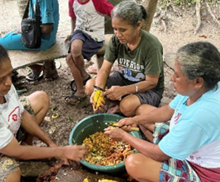 Bagi Mama Aksamina Toineno, Mama Vice Banfatin, dan Mama Orance, menjaga kebun dapur agar tetap produktif tidak hanya dilakukan dengan menanam dan merawat tanaman. Mereka juga terus mencari cara sederhana yang dapat membantu meningkatkan kesehatan tanaman sekaligus mengurangi biaya produksi. Salah satu inovasi yang kemudian mereka terapkan adalah pembuatan eco enzyme dari limbah dapur rumah tangga.