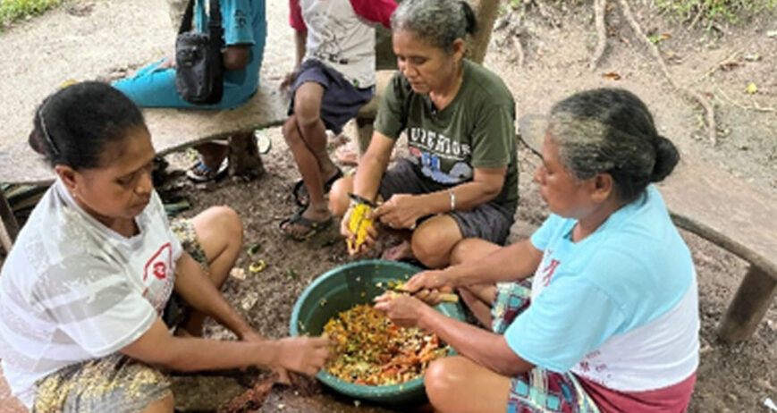 Bagi Mama Aksamina Toineno, Mama Vice Banfatin, dan Mama Orance, menjaga kebun dapur agar tetap produktif tidak hanya dilakukan dengan menanam dan merawat tanaman. Mereka juga terus mencari cara sederhana yang dapat membantu meningkatkan kesehatan tanaman sekaligus mengurangi biaya produksi. Salah satu inovasi yang kemudian mereka terapkan adalah pembuatan eco enzyme dari limbah dapur rumah tangga.